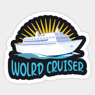 Cruise Ship World Trip Holiday Gift Sticker